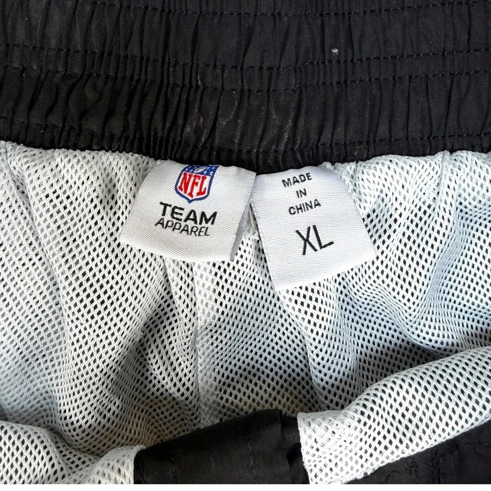 Vtg NFL Team Apparel Swim Trunks Mens XL Black Pittsburgh Steelers Board Shorts